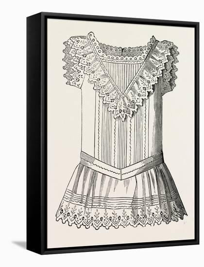 Pinafore for Girl of Three, Front, 1882, Fashion-null-Framed Stretched Canvas