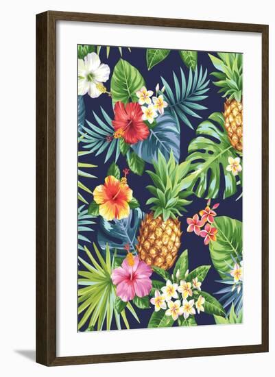 Pinapple-The Tropic Vibe-Framed Art Print