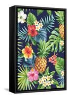 Pinapple-The Tropic Vibe-Framed Stretched Canvas