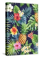 Pinapple-The Tropic Vibe-Stretched Canvas