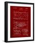 Pinball Machine Patent-Cole Borders-Framed Art Print