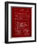 Pinball Machine Patent-Cole Borders-Framed Art Print