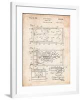 Pinball Machine Patent-Cole Borders-Framed Art Print