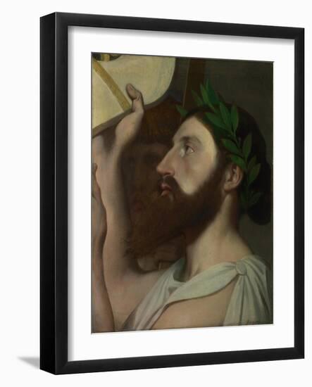 Pindar and Ictinus, Between 1830 and 1867-Jean-Auguste-Dominique Ingres-Framed Giclee Print
