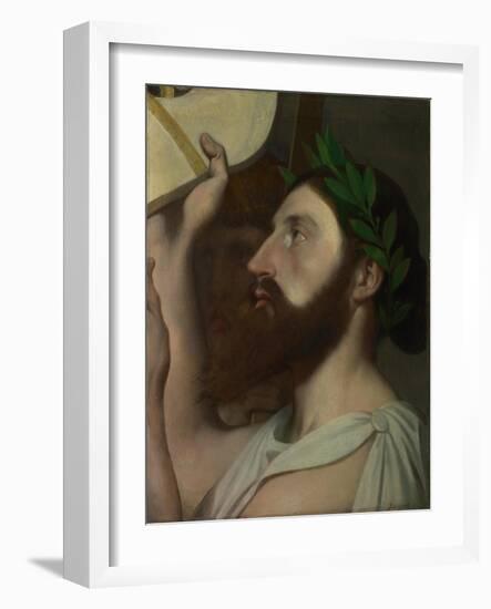 Pindar and Ictinus, Between 1830 and 1867-Jean-Auguste-Dominique Ingres-Framed Giclee Print