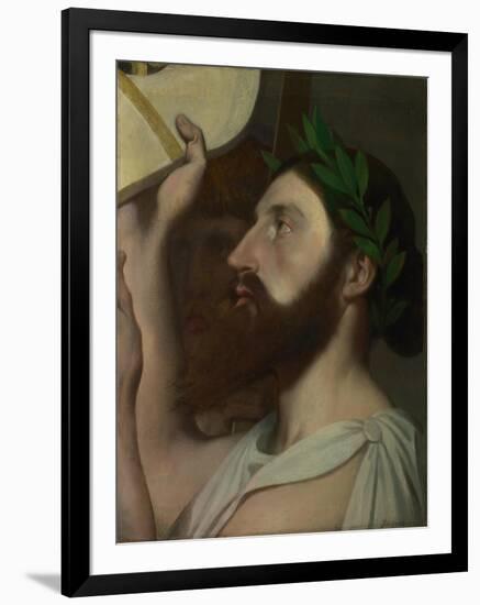 Pindar and Ictinus, Between 1830 and 1867-Jean-Auguste-Dominique Ingres-Framed Giclee Print