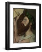 Pindar and Ictinus, Between 1830 and 1867-Jean-Auguste-Dominique Ingres-Framed Giclee Print