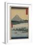 Pine Beach at Miho in Suruga-Ando Hiroshige-Framed Giclee Print