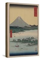 Pine Beach at Miho in Suruga-Ando Hiroshige-Stretched Canvas