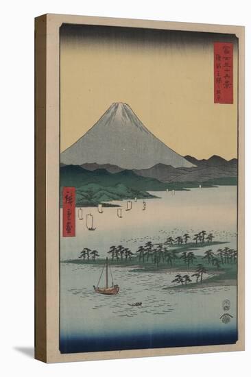 Pine Beach at Miho in Suruga-Ando Hiroshige-Stretched Canvas