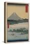 Pine Beach at Miho in Suruga-Ando Hiroshige-Stretched Canvas