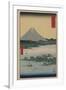 Pine Beach at Miho in Suruga-Ando Hiroshige-Framed Giclee Print