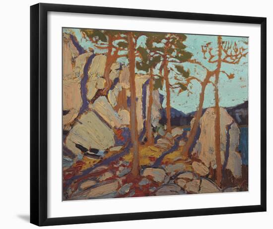 Pine Cleft Rocks-Tom Thomson-Framed Giclee Print