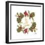 Pine Cone Christmas Wreath I-Gina Ritter-Framed Premium Giclee Print