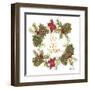 Pine Cone Christmas Wreath I-Gina Ritter-Framed Art Print