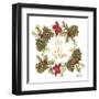 Pine Cone Christmas Wreath I-Gina Ritter-Framed Art Print