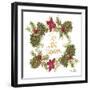 Pine Cone Christmas Wreath I-Gina Ritter-Framed Art Print