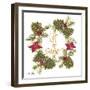 Pine Cone Christmas Wreath II-Gina Ritter-Framed Art Print