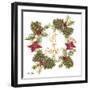 Pine Cone Christmas Wreath II-Gina Ritter-Framed Art Print