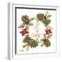 Pine Cone Christmas Wreath II-Gina Ritter-Framed Art Print