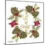 Pine Cone Christmas Wreath II-Gina Ritter-Mounted Art Print