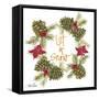 Pine Cone Christmas Wreath II-Gina Ritter-Framed Stretched Canvas