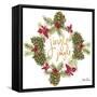 Pine Cone Christmas Wreath III-Gina Ritter-Framed Stretched Canvas