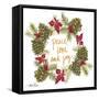 Pine Cone Christmas Wreath IV-Gina Ritter-Framed Stretched Canvas