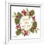 Pine Cone Christmas Wreath IV-Gina Ritter-Framed Art Print