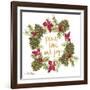 Pine Cone Christmas Wreath IV-Gina Ritter-Framed Art Print