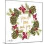 Pine Cone Christmas Wreath IV-Gina Ritter-Mounted Art Print