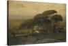 Pine Grove of the Barberini Villa, 1876-George Snr. Inness-Stretched Canvas