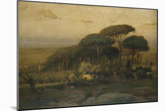 Pine Grove of the Barberini Villa, 1876-George Snr. Inness-Mounted Giclee Print