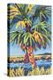 Pine Island Palm-Sally Evans-Stretched Canvas