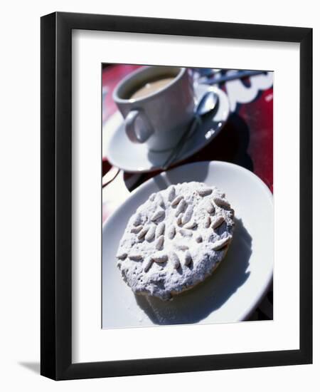 Pine Nut Cakes Dusted with Icing Sugar and Served with Coffee are a Local Speciality-Ian Aitken-Framed Premium Photographic Print