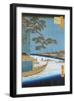 Pine of Success, Asakusa River in Edo, Pleasure Boat, 1797-1858-Andrea Appiani-Framed Giclee Print