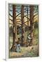 Pine Resin Collectors in the Landes, France-null-Framed Giclee Print