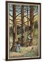 Pine Resin Collectors in the Landes, France-null-Framed Giclee Print