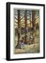Pine Resin Collectors in the Landes, France-null-Framed Giclee Print