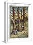 Pine Resin Collectors in the Landes, France-null-Framed Giclee Print