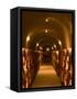 Pine Ridge Winery Cask Room, Yountville, Napa Valley, California-Walter Bibikow-Framed Stretched Canvas