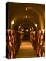 Pine Ridge Winery Cask Room, Yountville, Napa Valley, California-Walter Bibikow-Stretched Canvas