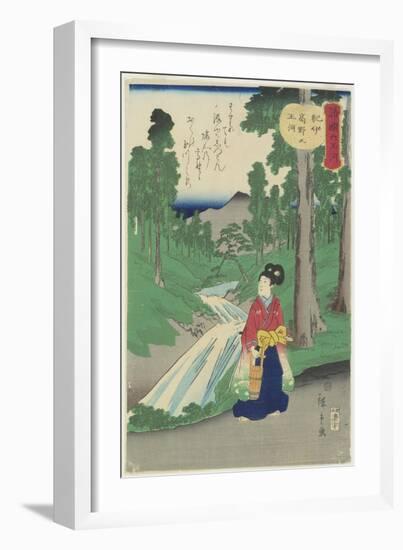 Pine Tree, 1837-1844-Utagawa Hiroshige-Framed Giclee Print