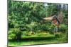 Pine Tree and Cottages-Robert Goldwitz-Mounted Photographic Print