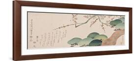 Pine Tree and Plum Blossom, 1810-30-Nakamura Hochu-Framed Giclee Print