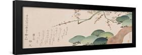 Pine Tree and Plum Blossom, 1810-30-Nakamura Hochu-Framed Giclee Print