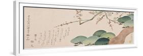 Pine Tree and Plum Blossom, 1810-30-Nakamura Hochu-Framed Giclee Print