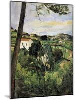 Pine-Tree at L'Estaque (Landscape with Red Roof)-Paul Cézanne-Mounted Art Print