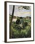 Pine-Tree at L'Estaque (Landscape with Red Roof)-Paul Cézanne-Framed Art Print