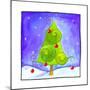 Pine Tree Decorated for Christmas-null-Mounted Giclee Print